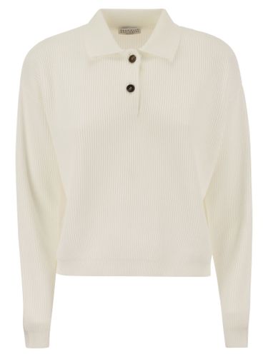 English Rib Cotton Polo-style Jersey - Brunello Cucinelli - Modalova