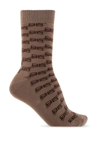 Balenciaga Logo Monogram Socks - Balenciaga - Modalova