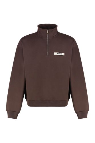 Gros Grain Logo Detail Cotton Sweatshirt - Jacquemus - Modalova