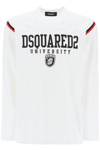 Long-sleeved Varsity T-shirt - Dsquared2 - Modalova