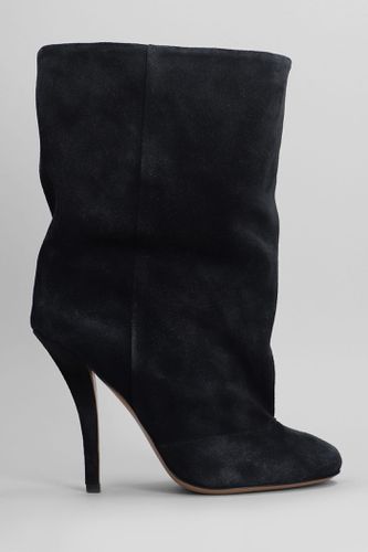 Esther Ankl Boot 105 High Heels Ankle Boots In Suede - Paris Texas - Modalova