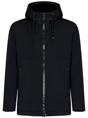 Herno Drawstring Hood Zipped Jacket - Herno - Modalova