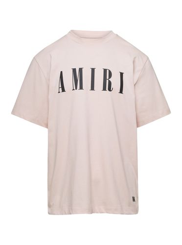 Pink Crew Neck T-shirt Iin Cotton Man - AMIRI - Modalova