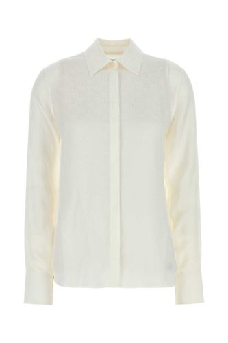 Ferragamo White Silk Shirt - Ferragamo - Modalova