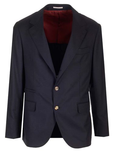 Navy Classic Blazer - Brunello Cucinelli - Modalova