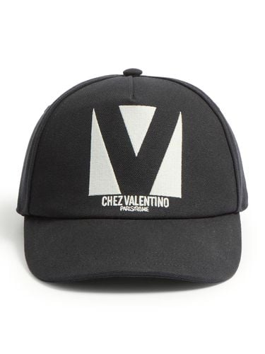 Chez Valentino Cotton Baseball Cap With Embroidery - Valentino Garavani - Modalova