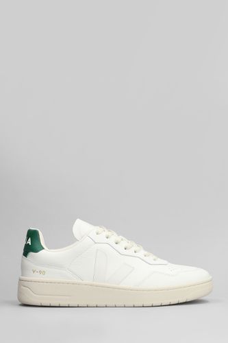 Veja V-90 Sneakers In White Leather - Veja - Modalova