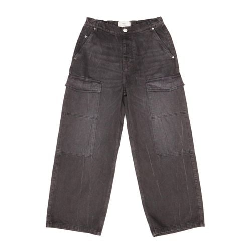 Paris Relaxed Fit Cargo Jeans - Ami Alexandre Mattiussi - Modalova