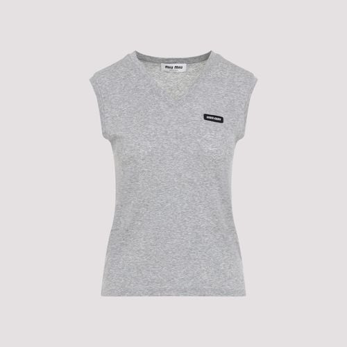 Miu Miu Cotton Top - Miu Miu - Modalova