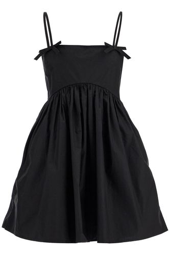 Ganni Cotton Poplin Strap Dress - Ganni - Modalova