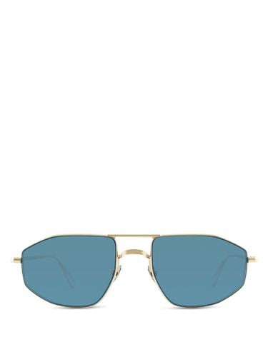 Quai Dorsay Grey Gold Brushed Sunglasses - AHLEM - Modalova