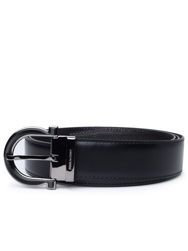 Ferragamo Black Leather Belt - Ferragamo - Modalova