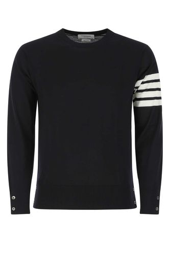 Midnight Blue Wool Sweater - Thom Browne - Modalova