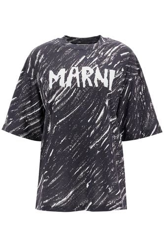 Marni crayon Print T-shirt - Marni - Modalova