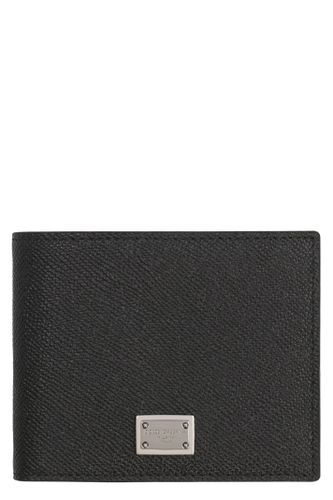 Leather Flap-over Wallet - Dolce & Gabbana - Modalova