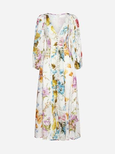 Halcyon Print Linen Maxi Dress - Zimmermann - Modalova