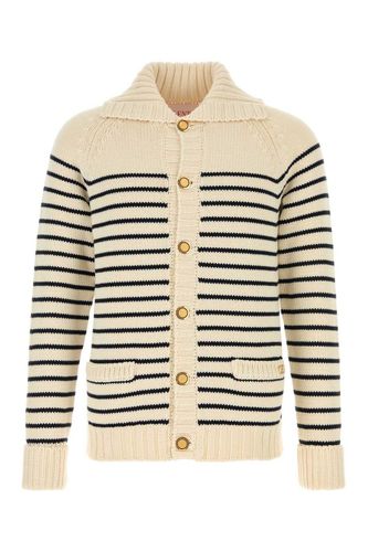 Striped Knit Cardigan - Valentino Garavani - Modalova