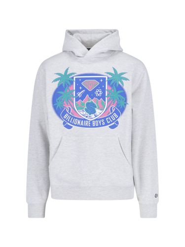 Tropical Crest Popover Hoodie - Billionaire - Modalova