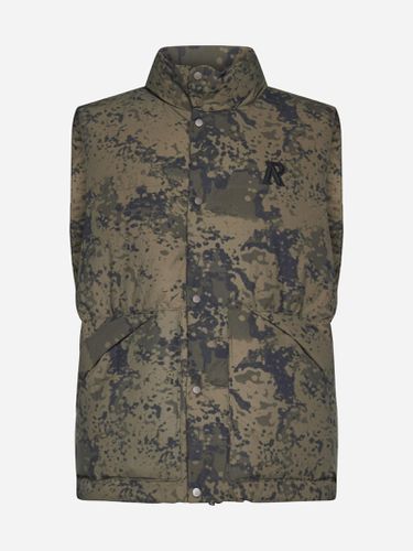 Camouflage Print Nylon Puffer Vest - REPRESENT - Modalova