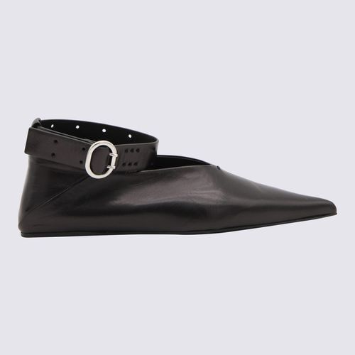 Jil Sander Black Leather Flats - Jil Sander - Modalova