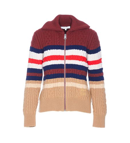 Striped Knitted Cardigan - Maison Kitsuné - Modalova