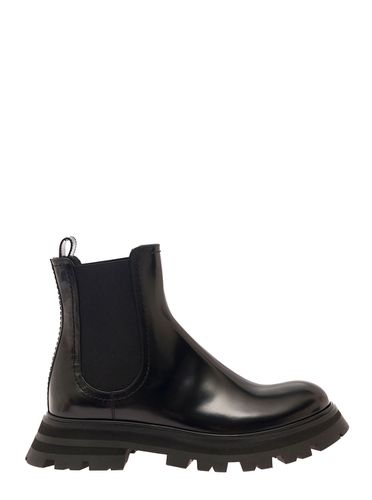 Chelsea Boots With Elastic Inserts In Smooth Leather Woman - Alexander McQueen - Modalova