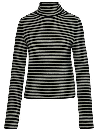 Striped Turtleneck Sweater In Two-tone Wool - Jil Sander - Modalova