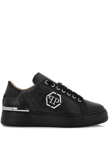 Nappa Leather Low-top Sneakers Monogram - Philipp Plein - Modalova