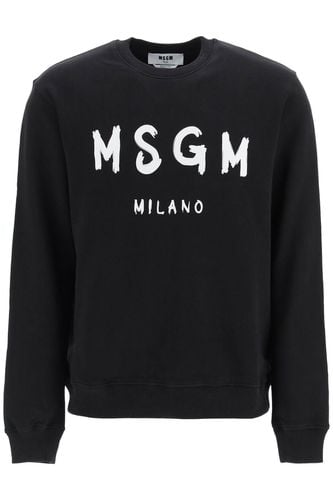 MSGM Brushed Logo Sweatshirt - MSGM - Modalova