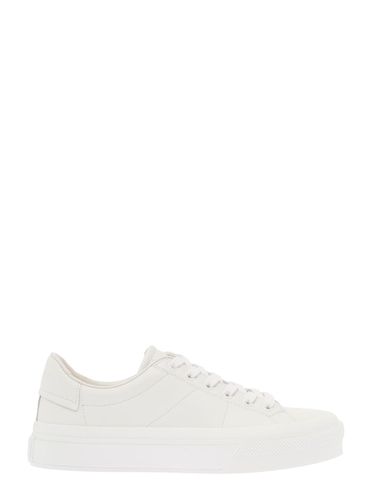 Womans City Sport White Leather Sneakers - Givenchy - Modalova