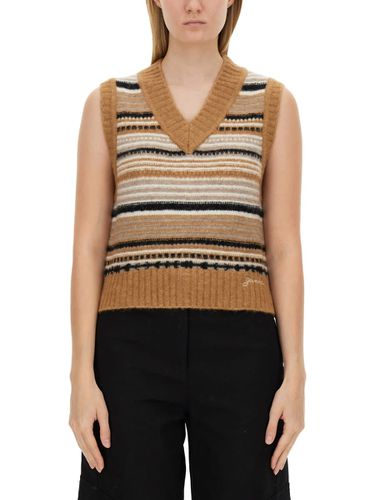 Ganni V-neck Vest - Ganni - Modalova