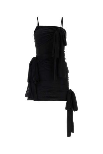 Black Stretch Nylon Mini Dress - Blumarine - Modalova