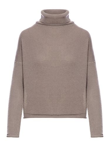 Two-tone Ribbed Wool And Linen Turtleneck - Transit - Modalova