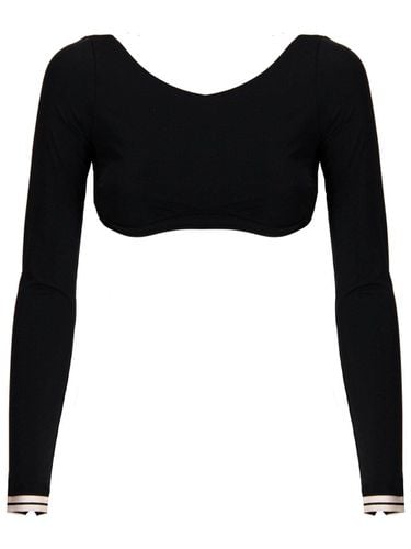 Palm Angels Scoop Neck Cropped Top - Palm Angels - Modalova