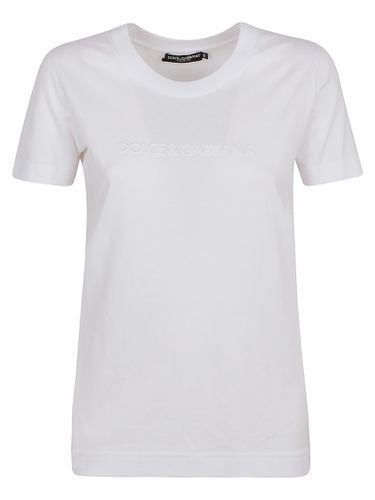 Logo Round Neck T-shirt - Dolce & Gabbana - Modalova