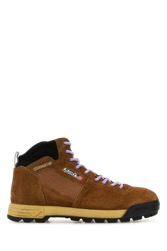 Autry Brown Suede Malga Sneakers - Autry - Modalova