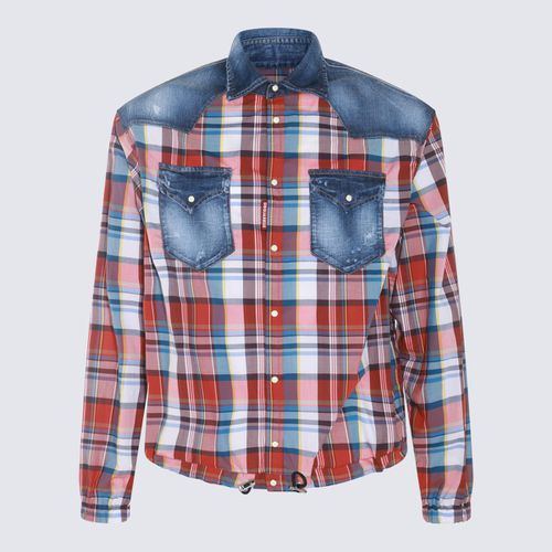 Multicolor Cotton And Denim Shirt - Dsquared2 - Modalova