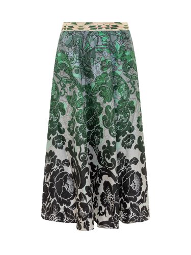 Silk Skirt With Floral Print - Pierre-Louis Mascia - Modalova