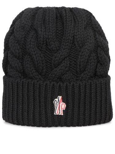 Moncler Grenoble Wool Logo Beanie - Moncler Grenoble - Modalova