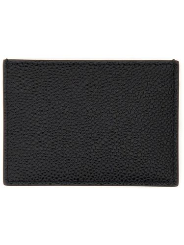 Thom Browne Leather Card Holder - Thom Browne - Modalova