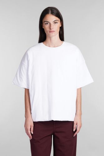 Laneus T-shirt In White Cotton - Laneus - Modalova