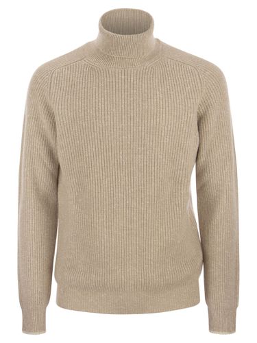 Wool And Cashmere Turtleneck Sweater - Peserico - Modalova