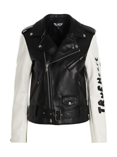 Comme des Garçons true Heart Strong Mind Biker Jacket - Black Comme des Garçons - Modalova