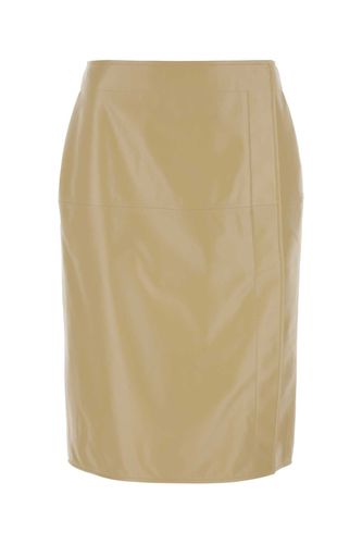 Bottega Veneta Beige Leather Skirt - Bottega Veneta - Modalova