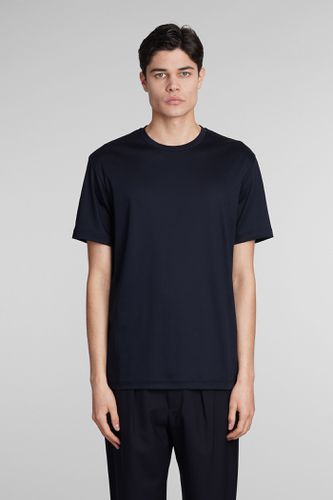 T-shirt In Blue Cotton - Giorgio Armani - Modalova