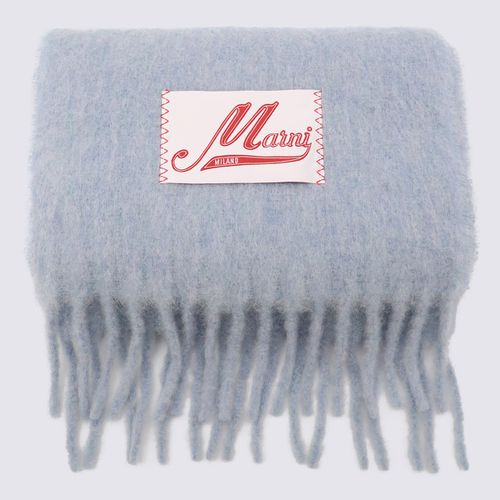 Marni Light Blue Wool Scarves - Marni - Modalova