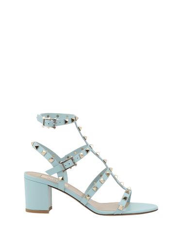 Rockstud Sandals With Chunky Heel - Valentino Garavani - Modalova