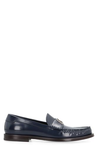 Logo Detail Leather Loafers - Dolce & Gabbana - Modalova