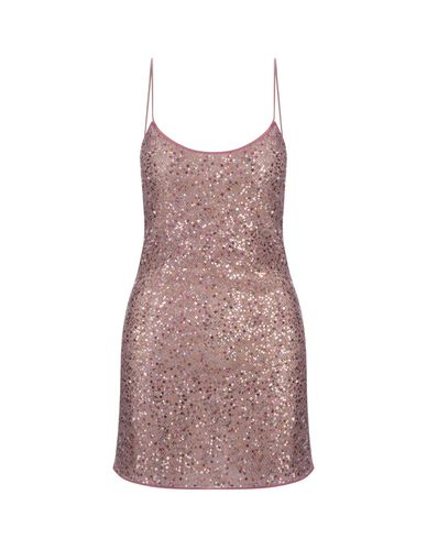 Oseree Pink Netquins Mini Dress - Oseree - Modalova