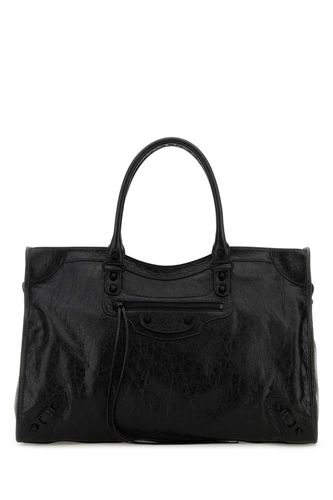 Leather Large Le City Shopping Bag - Balenciaga - Modalova